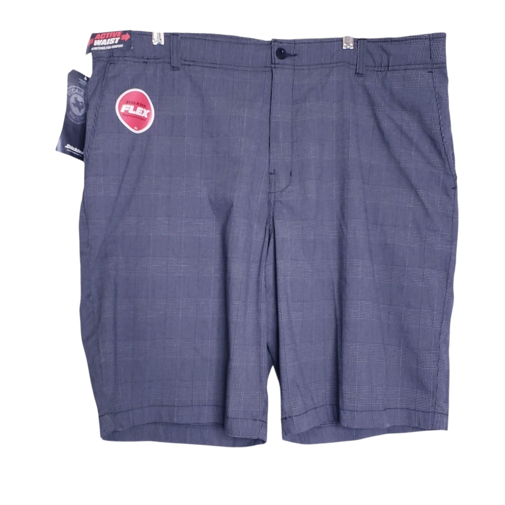 Dickies Gray Plaid Flex Active Waist Regular Fit Shorts Men's Size 42 New NWT